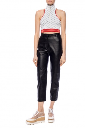 Trousers made of fabric imitating leather, zdjęcie 2 Trousers made of fabric imitating leather od Stella McCartney
